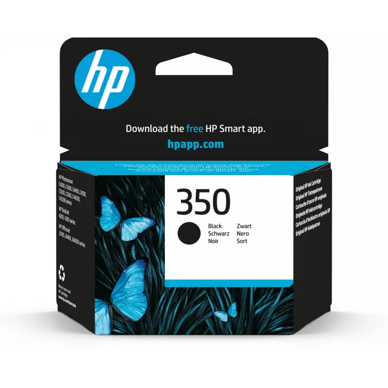HP 350 Original schwarze Tintenpatrone