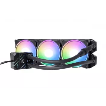 Alphacool Eisbaer Pro Aurora 360 Prozessor All-in-One-Flüssigkeitskühler 12 cm Schwarz, Weiß 1 St.