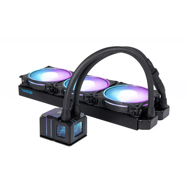 Alphacool Eisbaer Pro Aurora 360 Prozessor All-in-One-Flüssigkeitskühler 12 cm Schwarz, Weiß 1 St.