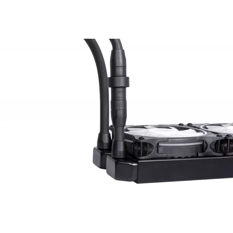 Alphacool Eisbaer Pro Aurora 360 Prozessor All-in-One-Flüssigkeitskühler 12 cm Schwarz, Weiß 1 St.