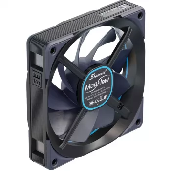 MagFlow 1225 PWM (1-Fan Kit) 120,4 x 124,2 x 26,6 mm / Fluiddynamisches Lager / 63,33 CFM / 33,78 dBa / 2200 U/min / Magnetkabel für einfache Installation (MAGFLOW-1)
