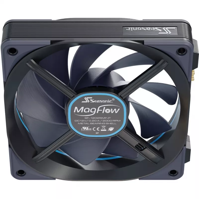 MagFlow 1225 PWM (1-Fan Kit) 120,4 x 124,2 x 26,6 mm / Fluiddynamisches Lager / 63,33 CFM / 33,78 dBa / 2200 U/min / Magnetkabel für einfache Installation (MAGFLOW-1)