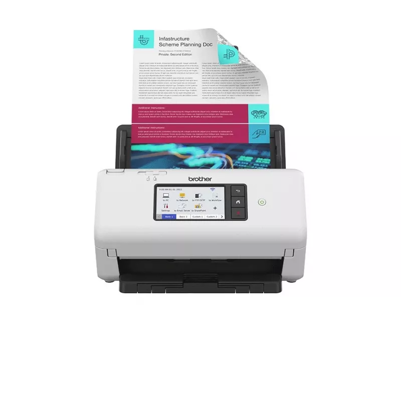 ADF Scanner Brother ADS-4700W 600 x 600 DPI A4 Schwarz-Weiß