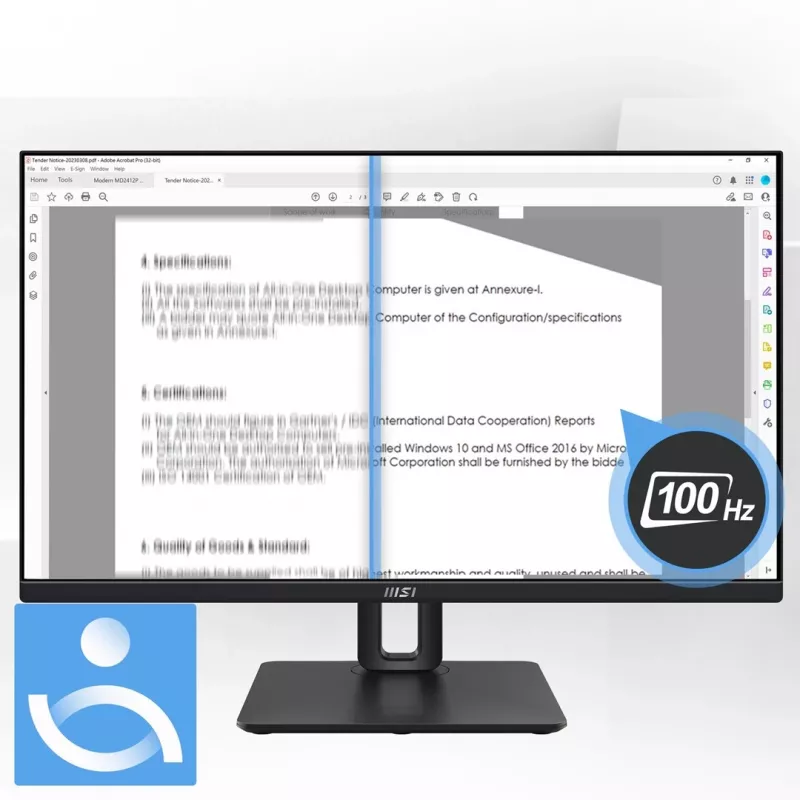 MSI Pro MP245PG 24 Zoll IPS FHD HDMI/DP Pivot - Flachbildschirm - 61 cm