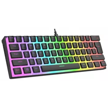 Kabelgebundene mechanische Tastatur - Rampage RADIANT K11 Schwarz RGB
