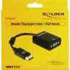 DeLOCK 61848 Videokabel-Adapter 0,125 m VGA (D-Sub) DisplayPort Schwarz