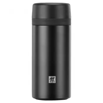 Isolierflasche ZWILLING THERMO 0,42 L, Edelstahl, Schwarz, 7 h heiß / 10 h kalt