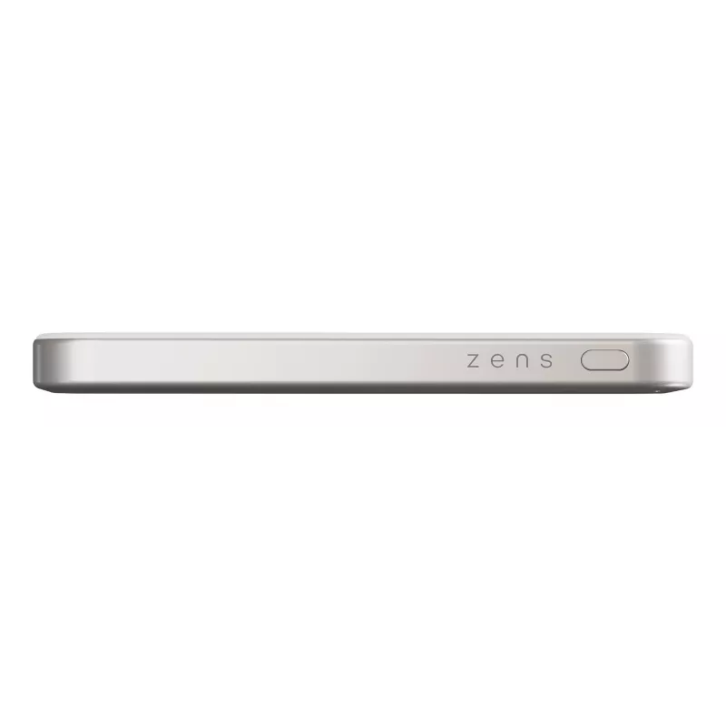 ZENS Pro 1 schlank 5000 mAh Kabelloses Laden Weiß