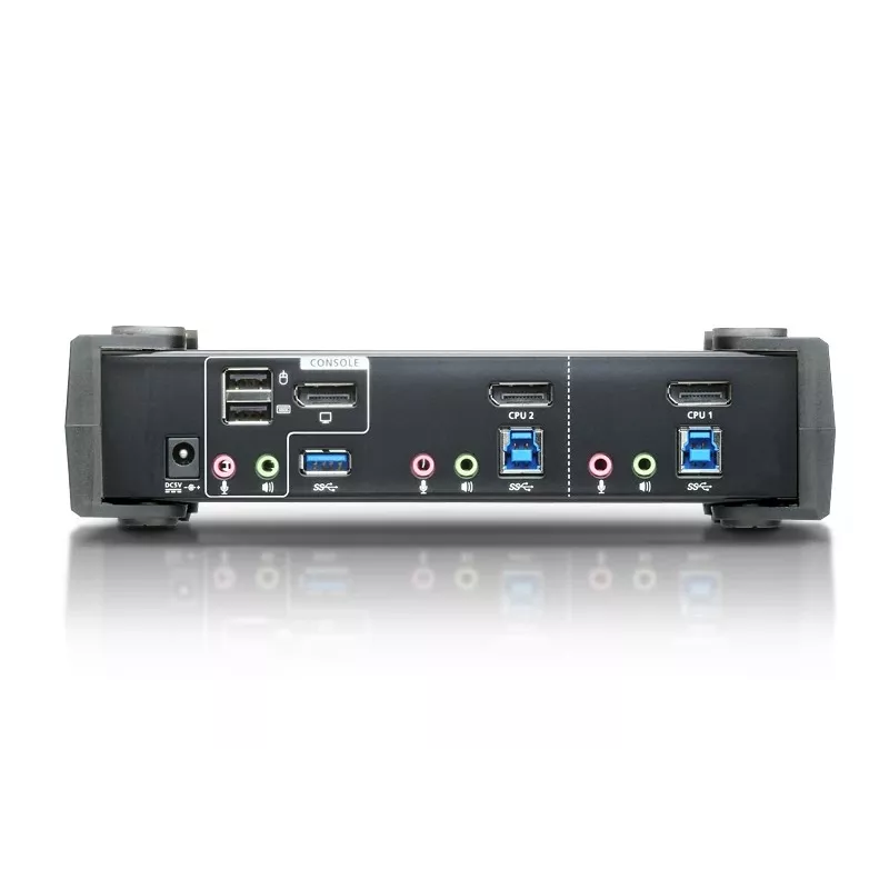 ATEN 2-Port USB 3.1 Gen 1 4K DisplayPort 1.2 KVMP™ Switch mit Audio (KVM-Kabel enthalten)