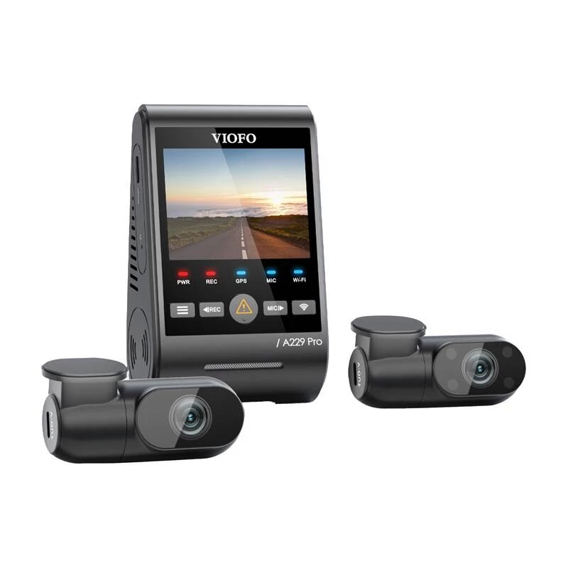 Dashcam VIOFO A229 PRO 3CH 4K + 2K + 1080P WiFi GPS