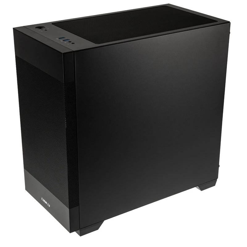 Lian Li LANCOOL 205M Mesh Micro-ATX-Gehäuse, gehärtetes Glas, Schwarz