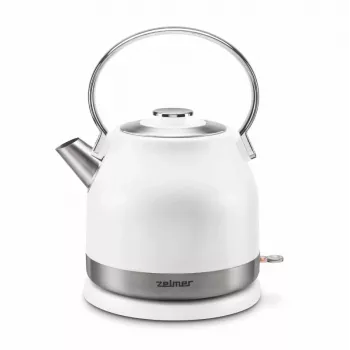 Zelmer ZCK7940 Wasserkocher 1,5 L 2200 W Edelstahl, Weiß
