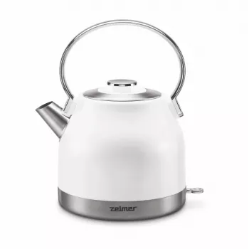 Zelmer ZCK7940 Wasserkocher 1,5 L 2200 W Edelstahl, Weiß