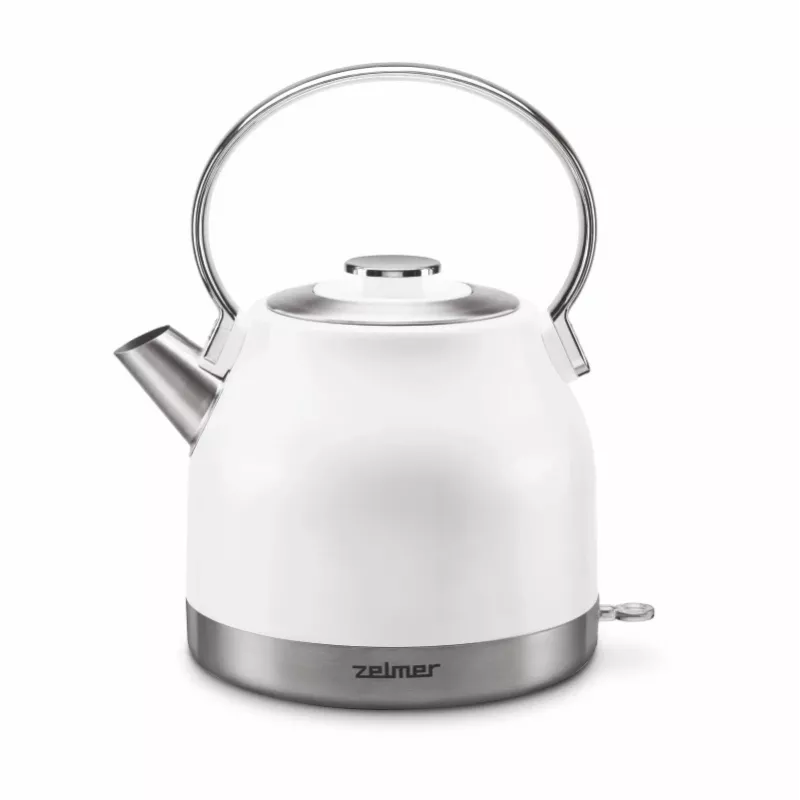 Zelmer ZCK7940 Wasserkocher 1,5 L 2200 W Edelstahl, Weiß