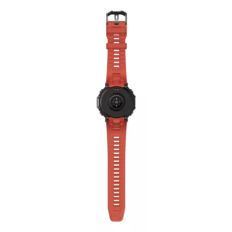Smartwatch Amazfit T-Rex 3 Lava — 1,5-Zoll-AMOLED, 480×480, GPS, 700 mAh, 32 GB, Edelstahlgehäuse, Silikonarmband