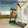 Urevo Laufband mit integriertem Arbeits- und Übungstisch Foldi 3S Maximales Benutzergewicht 120 kg Mindestgeschwindigkeit 1 km/h Höchstgeschwindigkeit 12 km/h