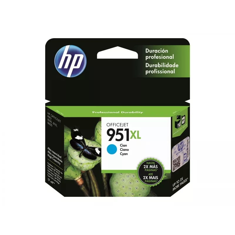HP 951XL Original-Tintenpatrone Cyan hohe Kapazität 1.500 Seiten 1er-Pack Officejet