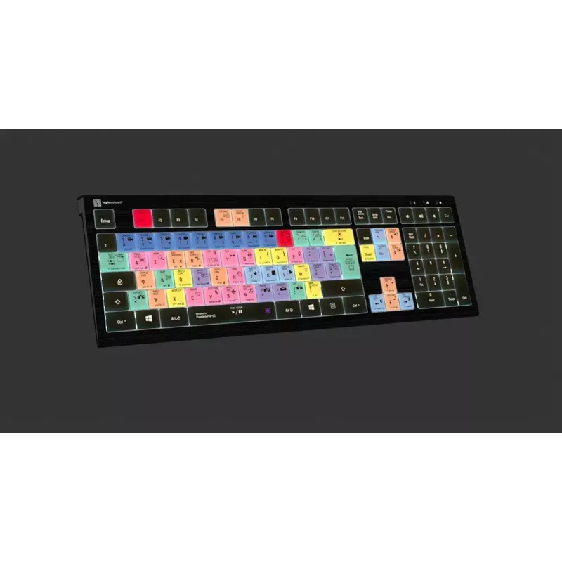 Logickeyboard Adobe Premiere Pro CC ASTRA 2 Hintergrundbeleuchtete Tastatur Französisch (LKB-PPROCC-A2PC-FR)