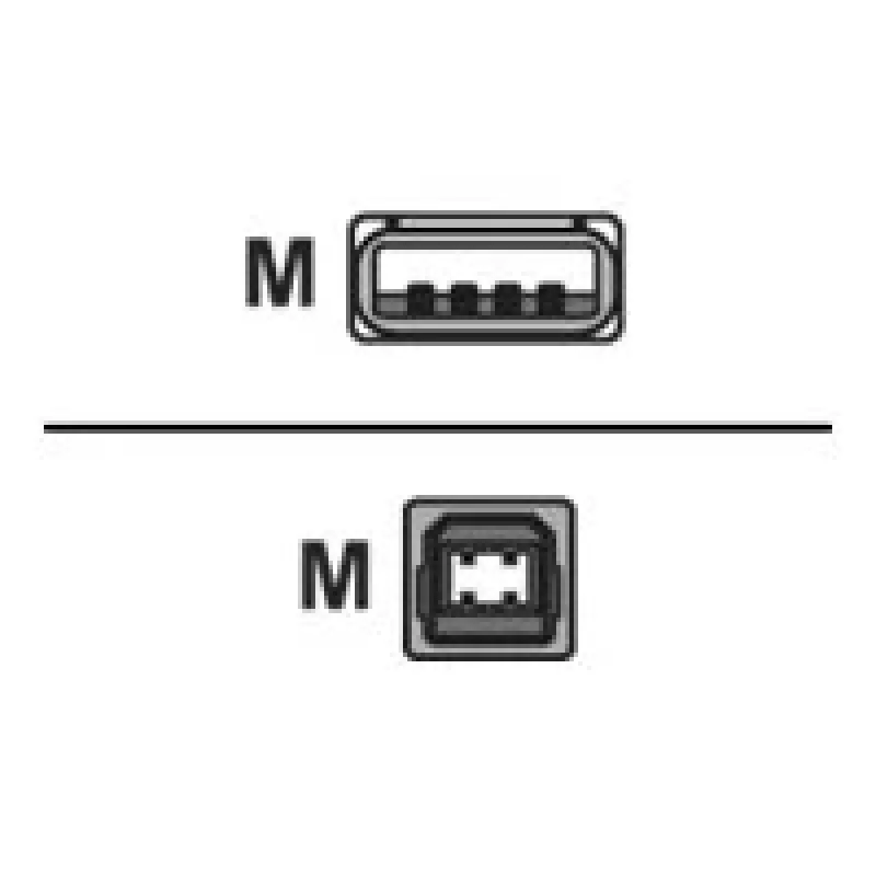 Logilink USB 2.0 Verbindungskabel USB-A auf USB-B USB A Stecker USB B Stecker