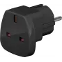 Wentronic Goobay Reiseadapter, Schwarz - UK-Stecker > Typ F (Typ F, CEE 7/7) (94271)