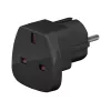 Wentronic Goobay Reiseadapter, Schwarz - UK-Stecker > Typ F (Typ F, CEE 7/7) (94271)