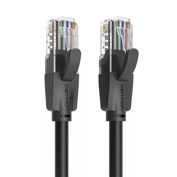 UTP-CAT6-Vention-Netzwerkkabel IBEBN RJ45 Ethernet 1000Mbit/s 15m (schwarz)