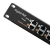 Patchpanel QOLTEC 54478 12 Ports PoE Schwarz
