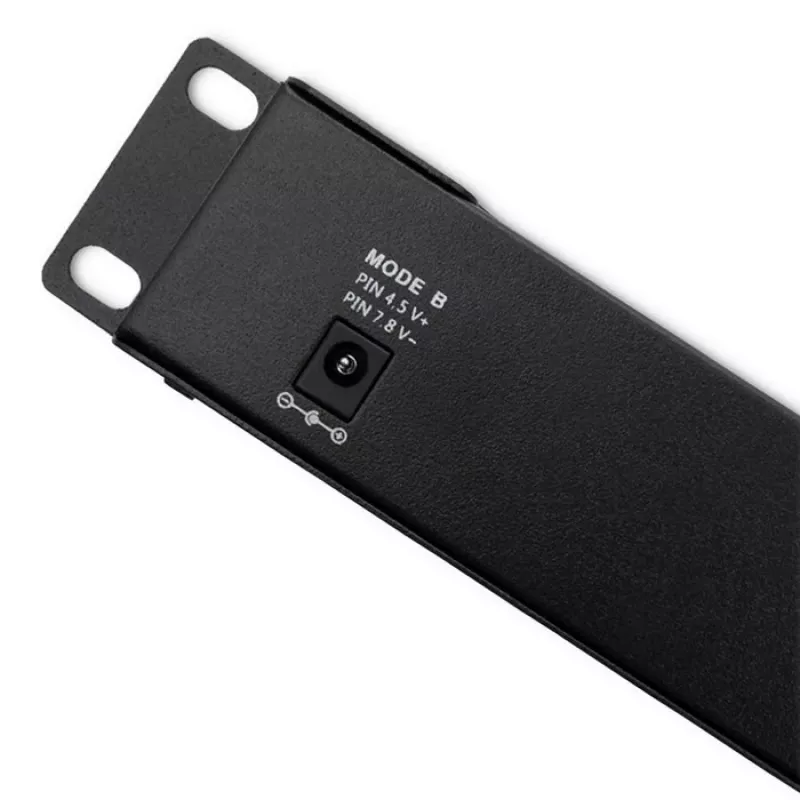 Patchpanel QOLTEC 54478 12 Ports PoE Schwarz