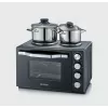 Severin TO 2073 XXL Mini-Backofen 60 L 2200 W Schwarz Grill