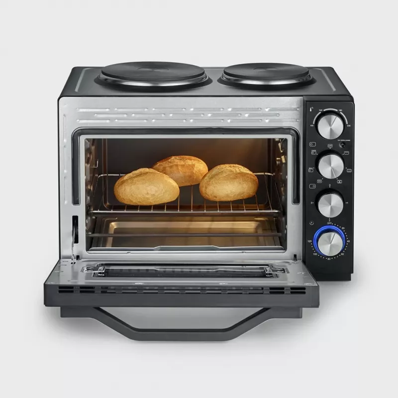 Severin TO 2073 XXL Mini-Backofen 60 L 2200 W Schwarz Grill
