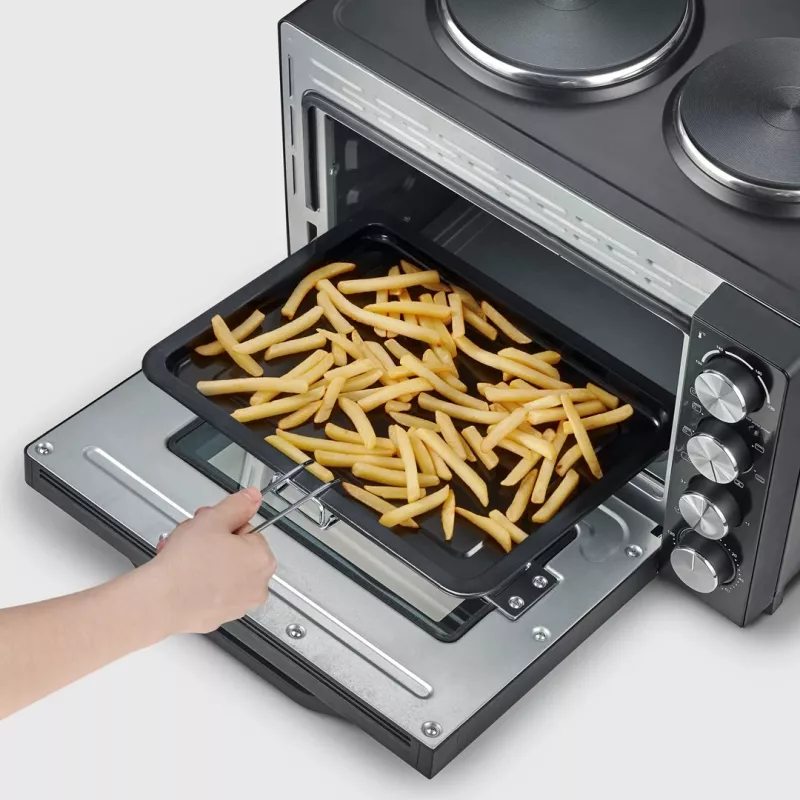 Severin TO 2073 XXL Mini-Backofen 60 L 2200 W Schwarz Grill