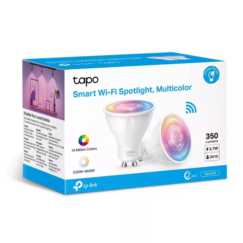 Smart bulb TP-LINK Tapo L630 GU10 3.7W multicolor (2er-Pack)