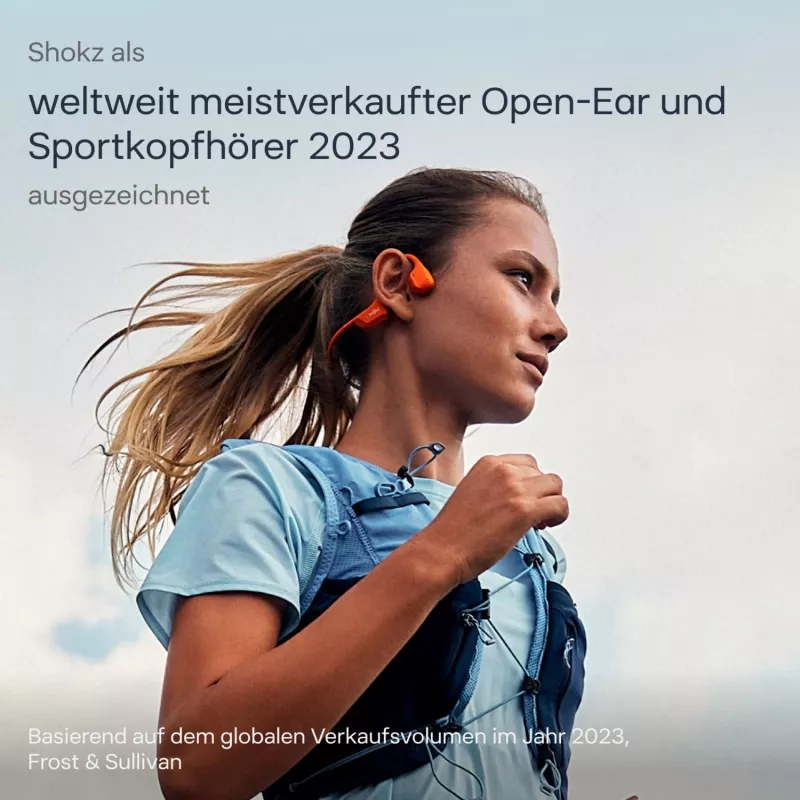 SHOKZ OpenRun Pro 2 Mini Headset kabellos Ohrbügel Sport Bluetooth Orange
