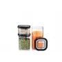 GEFU Rechteckiges Vorratsdosen-Set G-12807 — 1,4 L, 3-teilig, Schwarz & Transparent