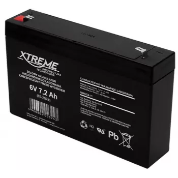 BLOW UPS Batterie XTREME 6 V 7,2 Ah, 1 Zelle, Schwarz