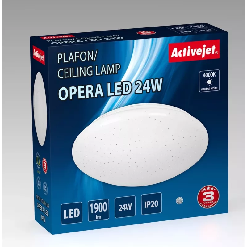Moderne LED-Deckenleuchte Activejet OPERA LED 24W