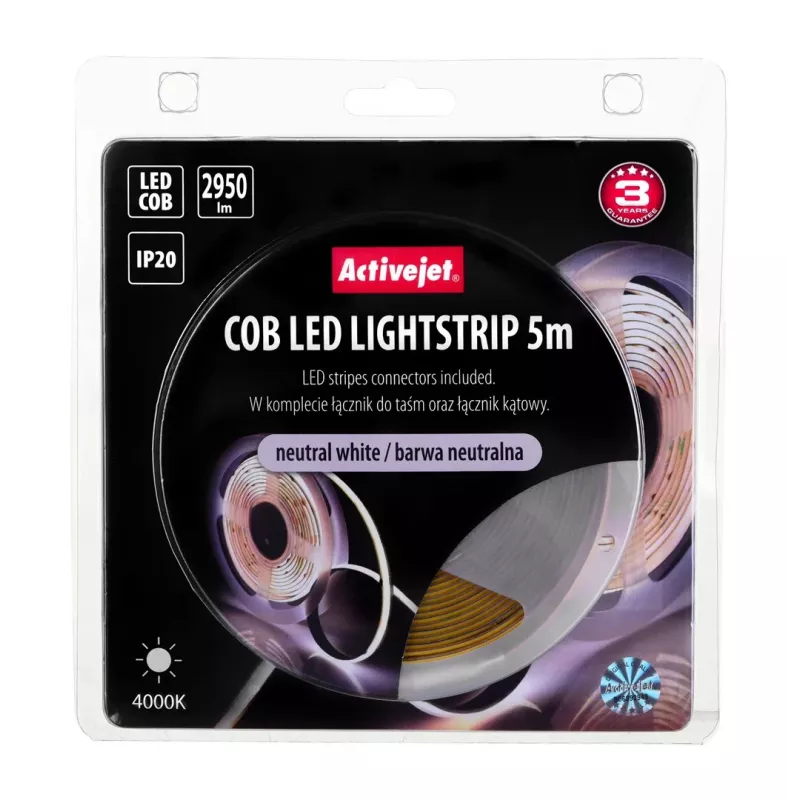 Activejet AJE-COB 5m neut Streifenleuchte Universal-Streifenleuchte Innenbereich
