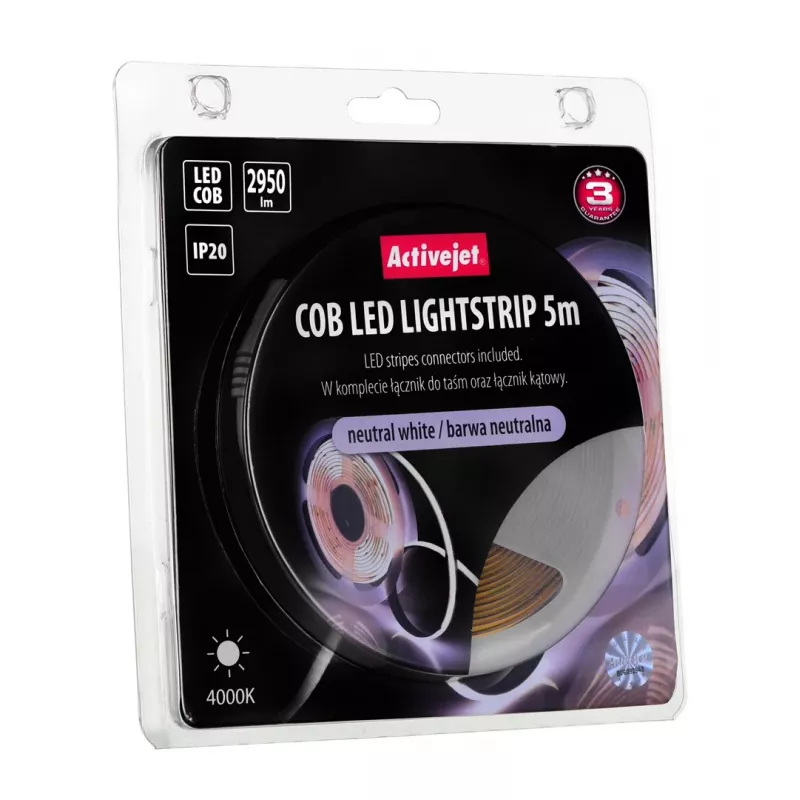 Activejet AJE-COB 5m neut Streifenleuchte Universal-Streifenleuchte Innenbereich