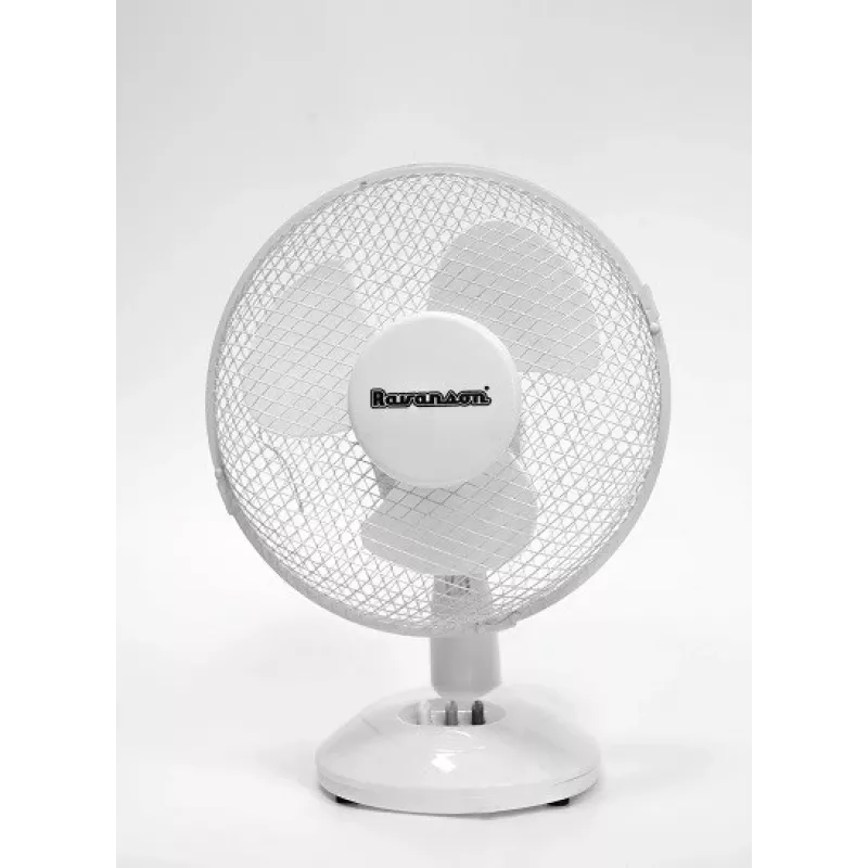 Haushaltstischventilator Ravanson WT-1023 — 27 cm Klinge, 3-flügelig, 2 Geschwindigkeiten, 23 W, weiß
