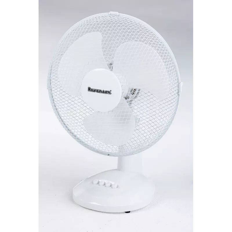 Tisch-Haushaltsventilator Ravanson WT-1040 — 43 cm, 3 Flügel, 3 Geschwindigkeiten, 45 W, Kunststoffgehäuse, grau