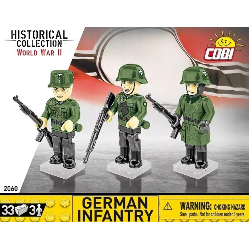 Bauklötze Deutsche Infanterie – 3-Figuren-Set