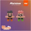 Spielzeugbausteine Marioinex Blocks Waffle mini Müllauto 14 Stk. 903131