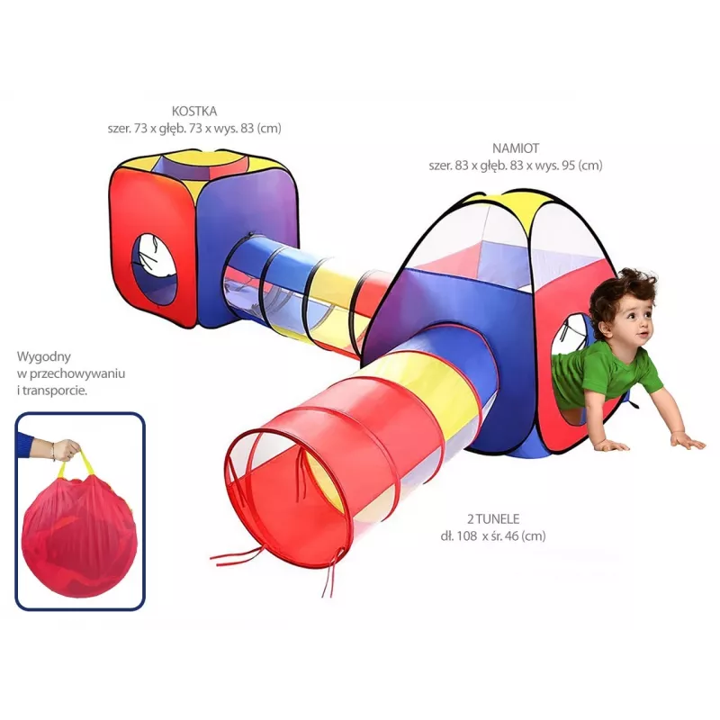 Kinderspielzelt Madej 004178, Stoffspielhaus, 4 Stück