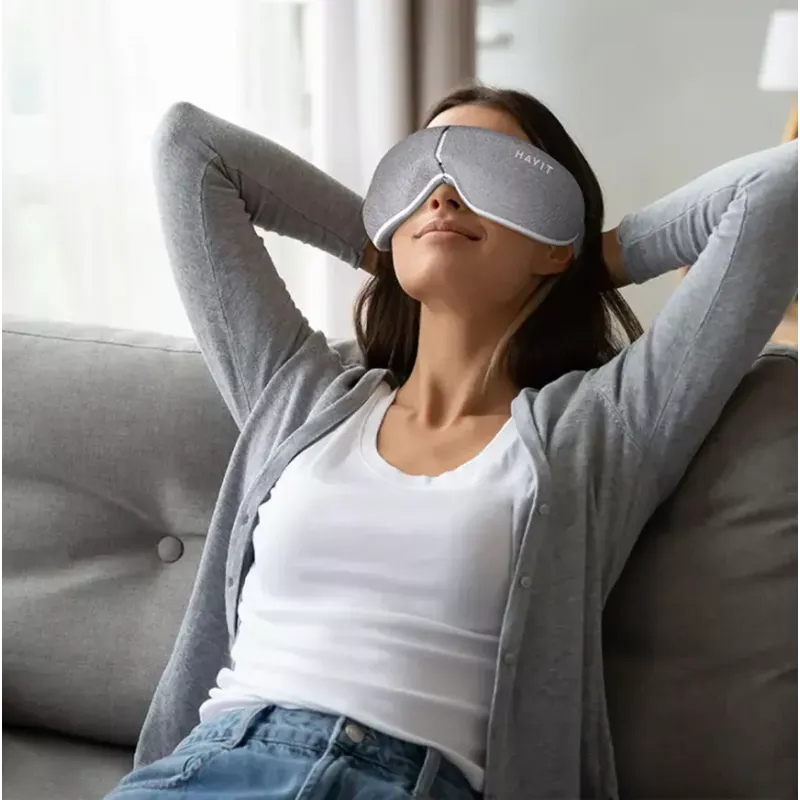 Havit EM1601 Augenmassagegerät grau Kompressionsmassage batteriebetrieben