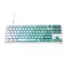 Havit KB901L Gaming-Tastatur weiß und grün USB kabelgebunden RGB-LED