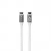 Havit CB6290 USB Type C auf USB Type C Kabel 1 m 10 Gbit/s Grau Weiß