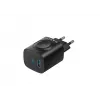Havit UC132 EU GaN 22W Dual-Port-Ladegerät kabelloses Laden schwarz