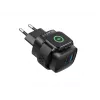 Havit UC132 EU GaN 22W Dual-Port-Ladegerät kabelloses Laden schwarz