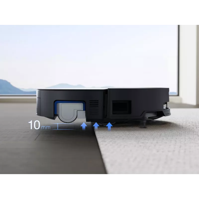 Ecovacs Deebot X8 Omni Saugroboter – schwarz, 5200-mAh-Akku, 128 Min. Laufzeit, Staubbeutel 0,22 L, Wischfunktion, automatische Basisstation