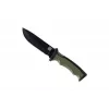 Multifunktionsmesser 101 INC Bushawk 9244 — Edelstahlklinge 3Cr13 110 mm, grüner Kunststoffgriff, rutschfeste Oberfläche, mit Scheide
